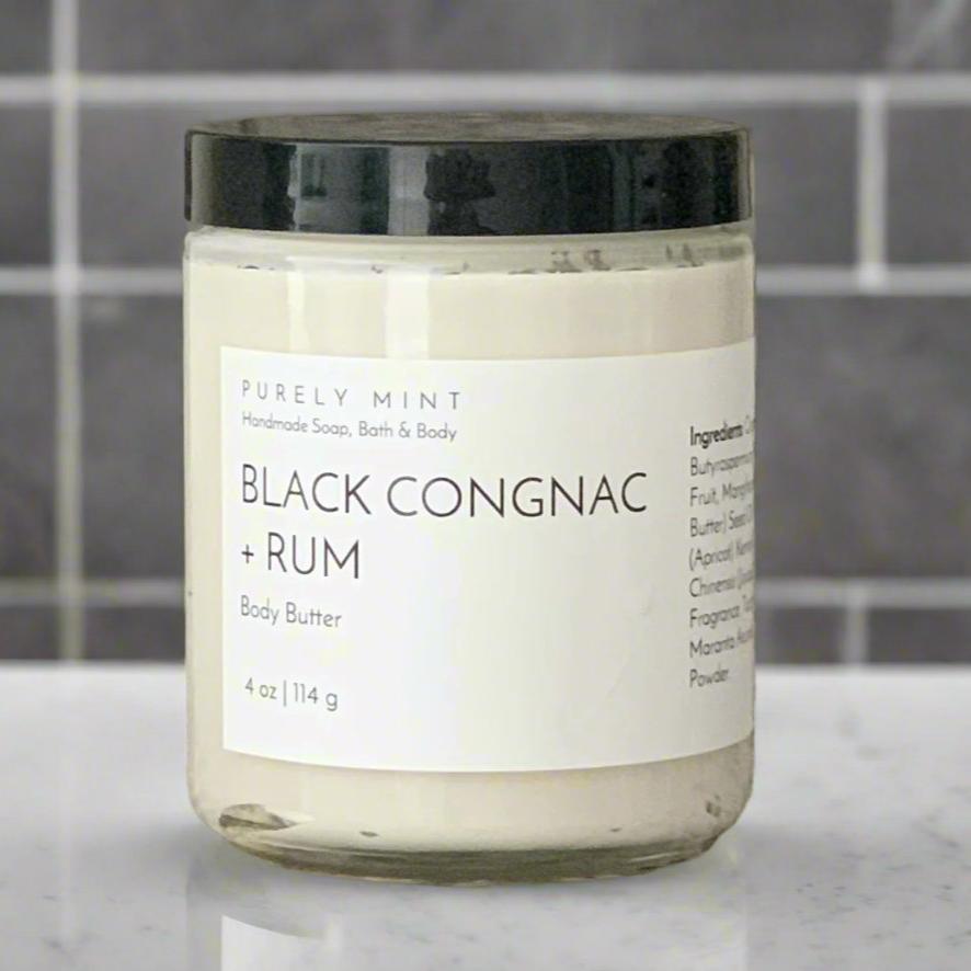4 oz white body butter, white label, black top, in a modern mens bathroom, maple counter, luxury, mens bathroom accessories, commercial advertising photography